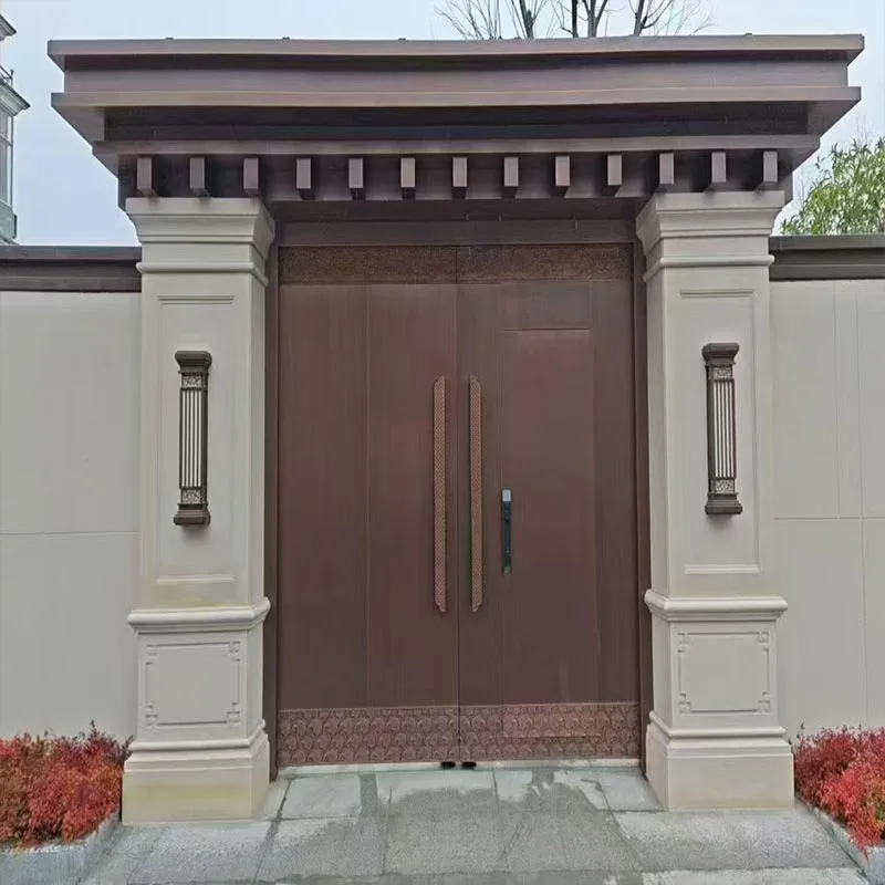 Villa tömör réz bejárati ajtó